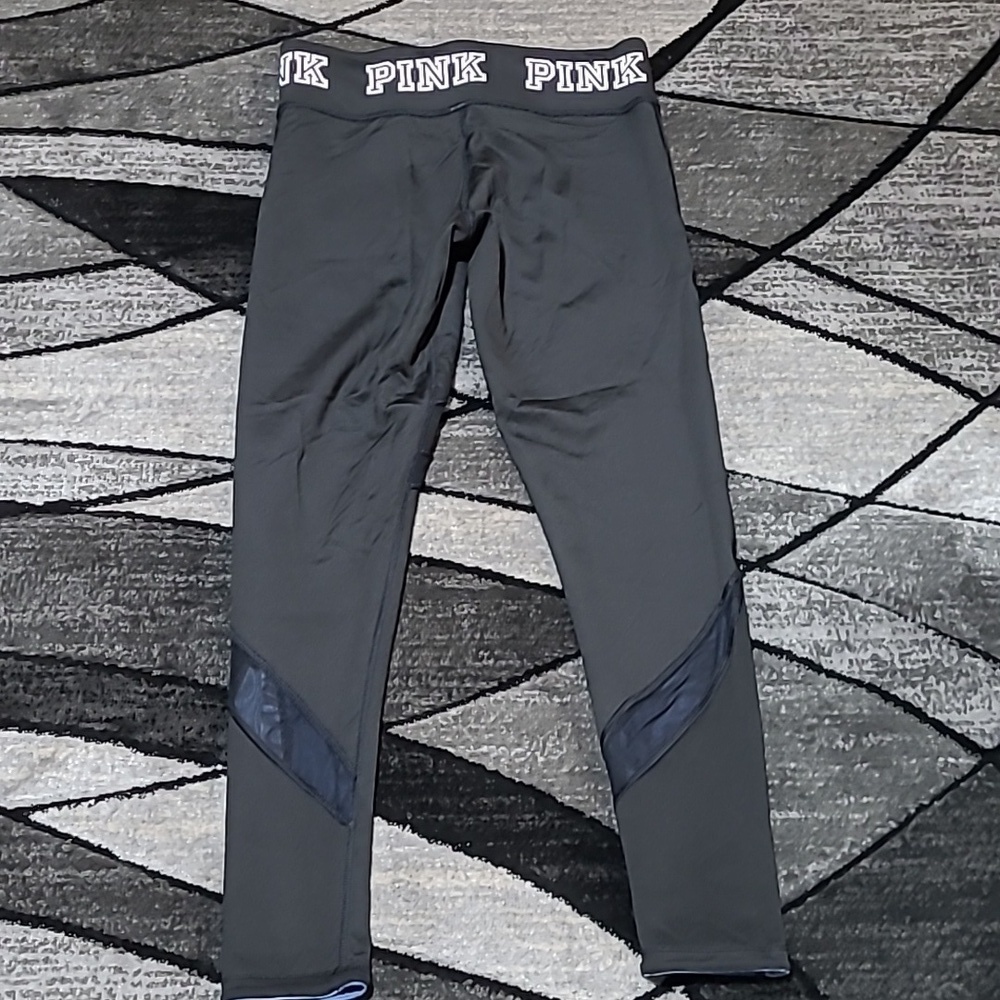 VS PINK 2015 ULTIMATE REVERSIBLE MESH LOGO LEGGINGS - Picture 6 of 15